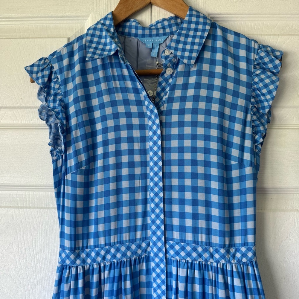 Draper James Flutter Sleeve Patio Shirtdress – Size 2 - Picture 7 of 16